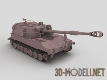3d-модель Самоходная артиллерийская установка M109