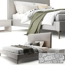 3d-модель Кровать Andes Deco от West Elm