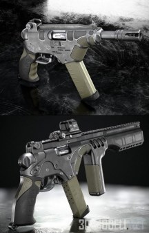 3d-модель Пистолет-пулемет PDW SMG