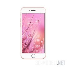 3d-модель Смартфон iPhone Plus (pink)