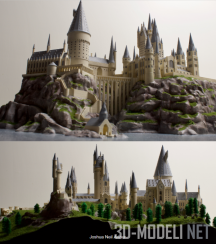 3d-модель Hogwarts Castle