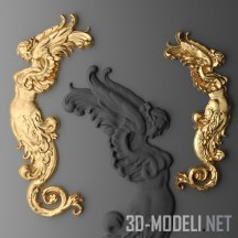3d-модель Декоративные ангелы