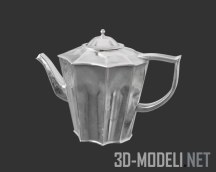 3d-модель Серебристый заварочный чайник