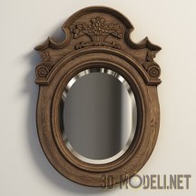 3d-модель Овальное зеркало CHLOE