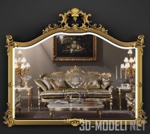 3d-модель Зеркало Ornate Giltwood от Richard Rothstein & Co