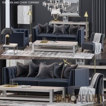 Мебель The Sofa & Chair Company с люстрой Equinox