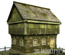 3d-модель Старый дом для компьютерных игр