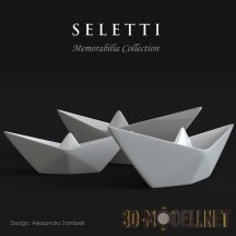 3d-модель Дизайнерские фарфоровые кораблики Seletti «Memorabilia»
