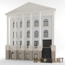 3d-модель Дом с колоннами