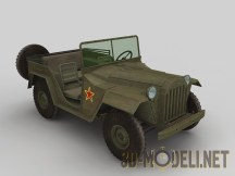 3d-модель Военный автомобиль ГАЗ-67Б