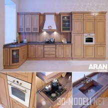 3d-модель Угловая кухня ARAN в классическом стиле