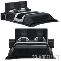 Кровать от Minotti, с черной обивкой