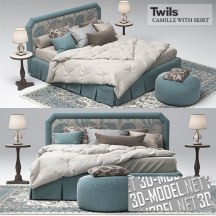 3d-модель Кровать Camille от Twils