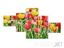 Модульные картины с тюльпанами