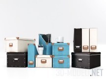3d-модель Ящики и коробки Fjalla от IKEA