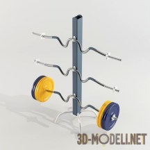 3d-модель Стойка с грифами для штанги