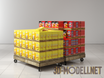 3d-модель Тележки с продуктами