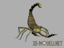 3d-модель Желтый скорпион