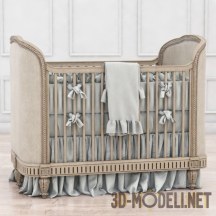 Кроватка Belle Upholstered Crib от Restoration Hardware