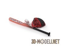 3d-модель Набор для игры в бейсбол