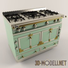3d-модель Кухонная ретро-плита