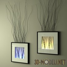3d-модель Светящиеся рамы с растительностью от IKEA
