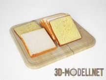 3d-модель Тостовый хлеб