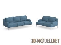 3d-модель Синие диванчики