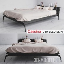 3d-модель Кровать Cassina L40, дизайн Rodolfo Dordoni