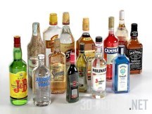 3d-модель Коллекция алкогольных напитков