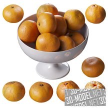 3d-модель Ваза с мандаринами