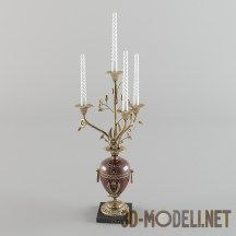 3d-модель Подсвечник с витыми свечами