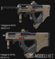 3d-модель Пистолет-пулемет SMG concept