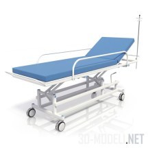 3d-модель Медицинская кушетка на колесах