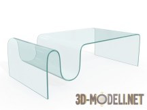 3d-модель Стеклянный изогнутый столик