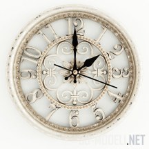 3d-модель Настенные часы, ажурные
