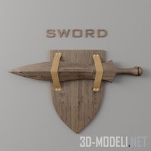 Сувенирный меч из дерева
