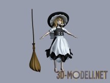 3d-модель Персонаж Kirisame Marisa