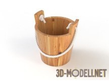 3d-модель Деревянное ведро