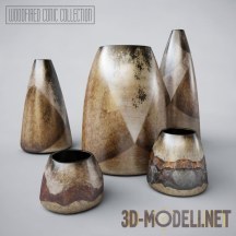 Вазы Woodfired conic collection