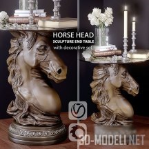3d-модель Стол-лошадь с декором