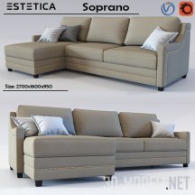 3d-модель Диван Soprano от Estetica