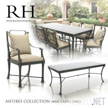 Стол и кресла RH Antibes Collection
