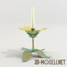 3d-модель Подсвечник лотос