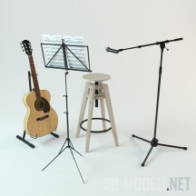 3d-модель Набор для гитариста
