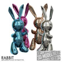 3d-модель Дизайнерская скульптура кролика