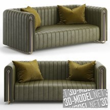 3d-модель Болотно-зеленый диван Sofa Rivers от Mezzo Collection