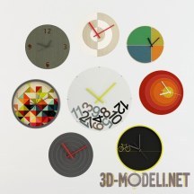 3d-модель Коллекция настенных часов