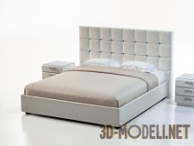 3d-модель Кровать с рельефной спинкой «Alabama» от Dream land