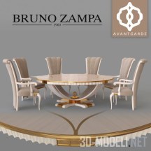 Обеденный стол Bruno Zampa Metropolis и кресло Greta